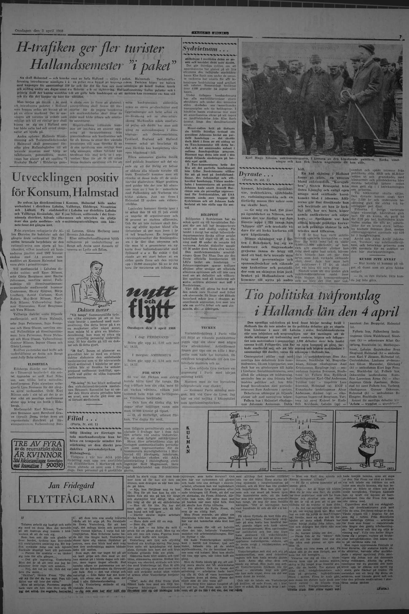 Laholms Tidning Onsdag 3 april 1968, sida 7