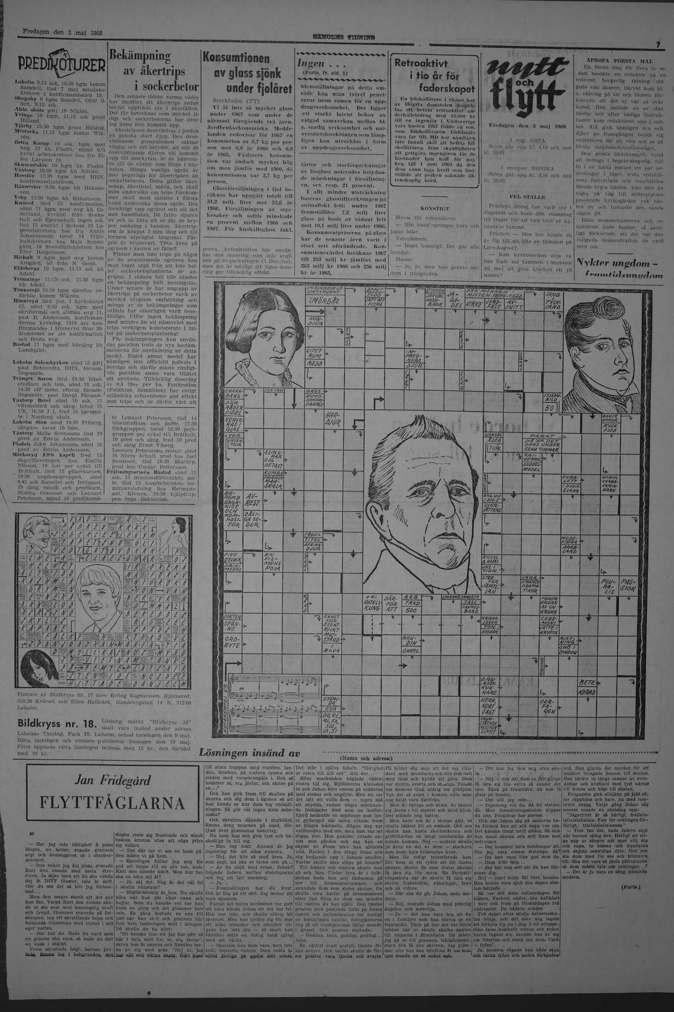 Laholms Tidning Fredag 3 maj 1968, sida 7
