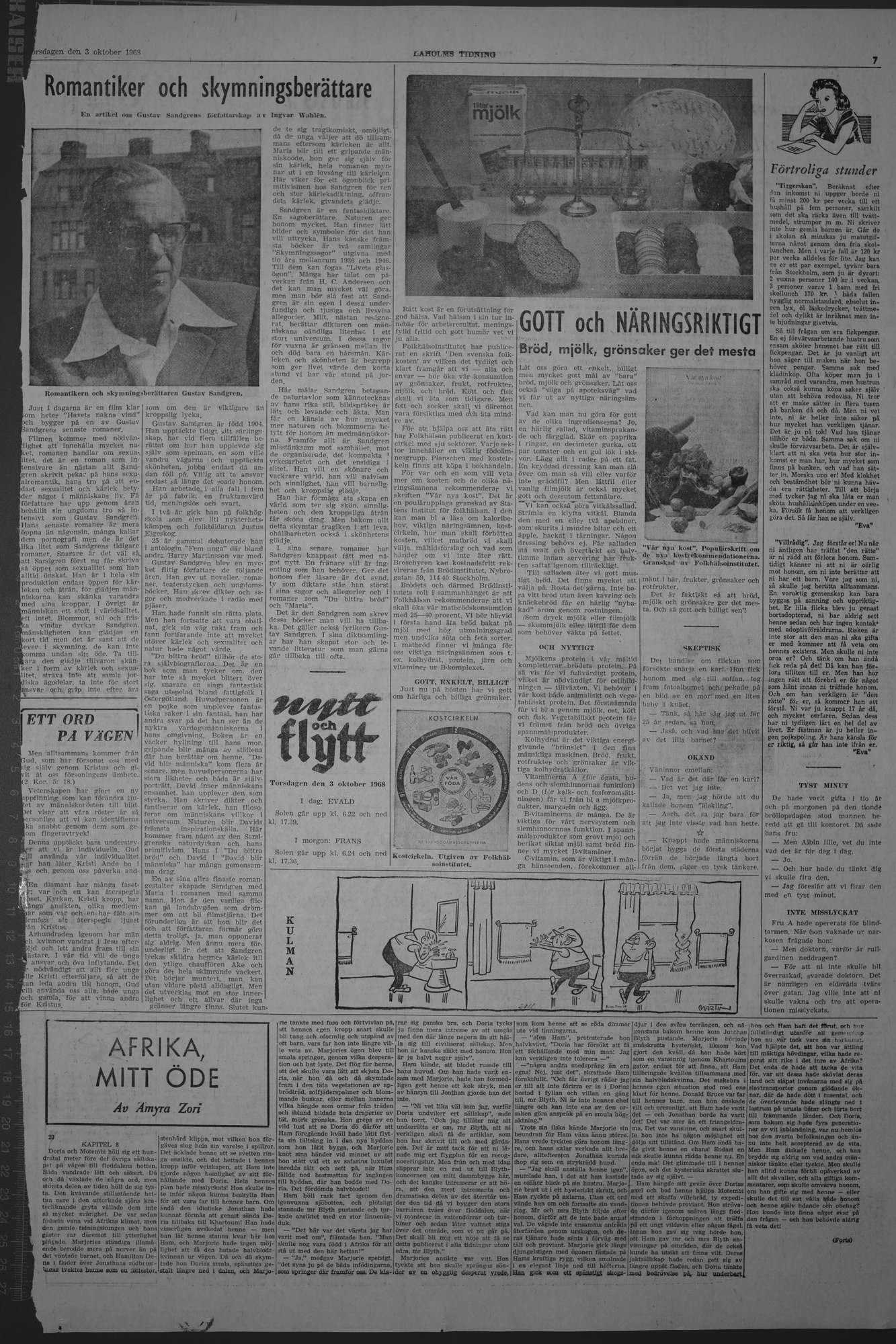 Laholms Tidning Torsdag 3 oktober 1968, sida 7