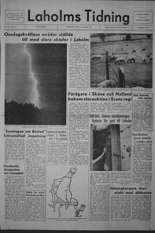 Förstasidan, Fredag 30 augusti 1968
