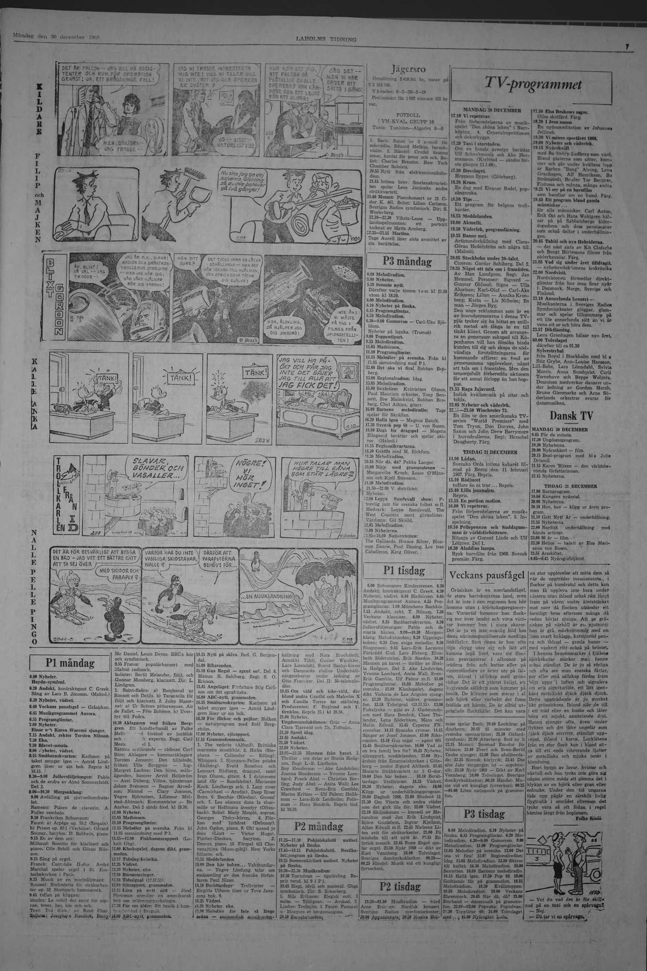 Laholms Tidning Måndag 30 december 1968, sida 7