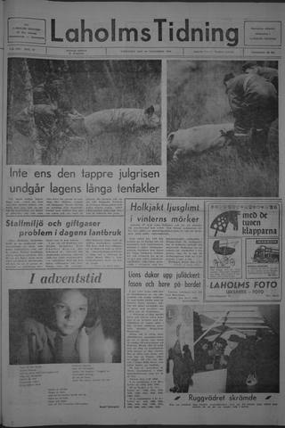 Förstasidan, Lördag 30 november 1968