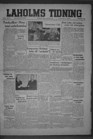 Förstasidan, Fredag 14 januari 1949