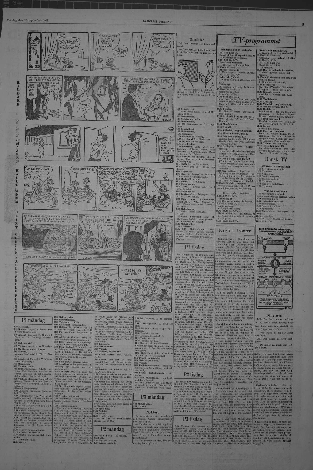 Laholms Tidning Måndag 30 september 1968, sida 5