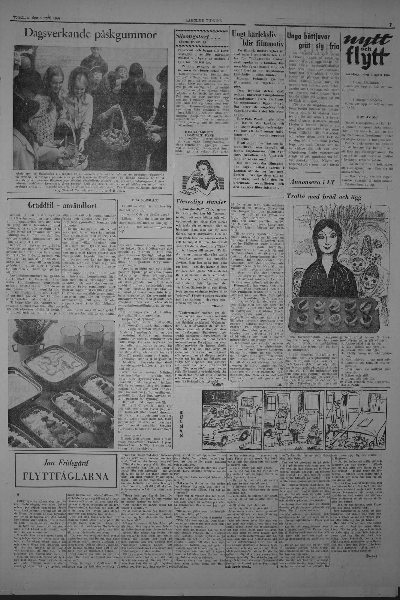 Laholms Tidning Torsdag 4 april 1968, sida 7
