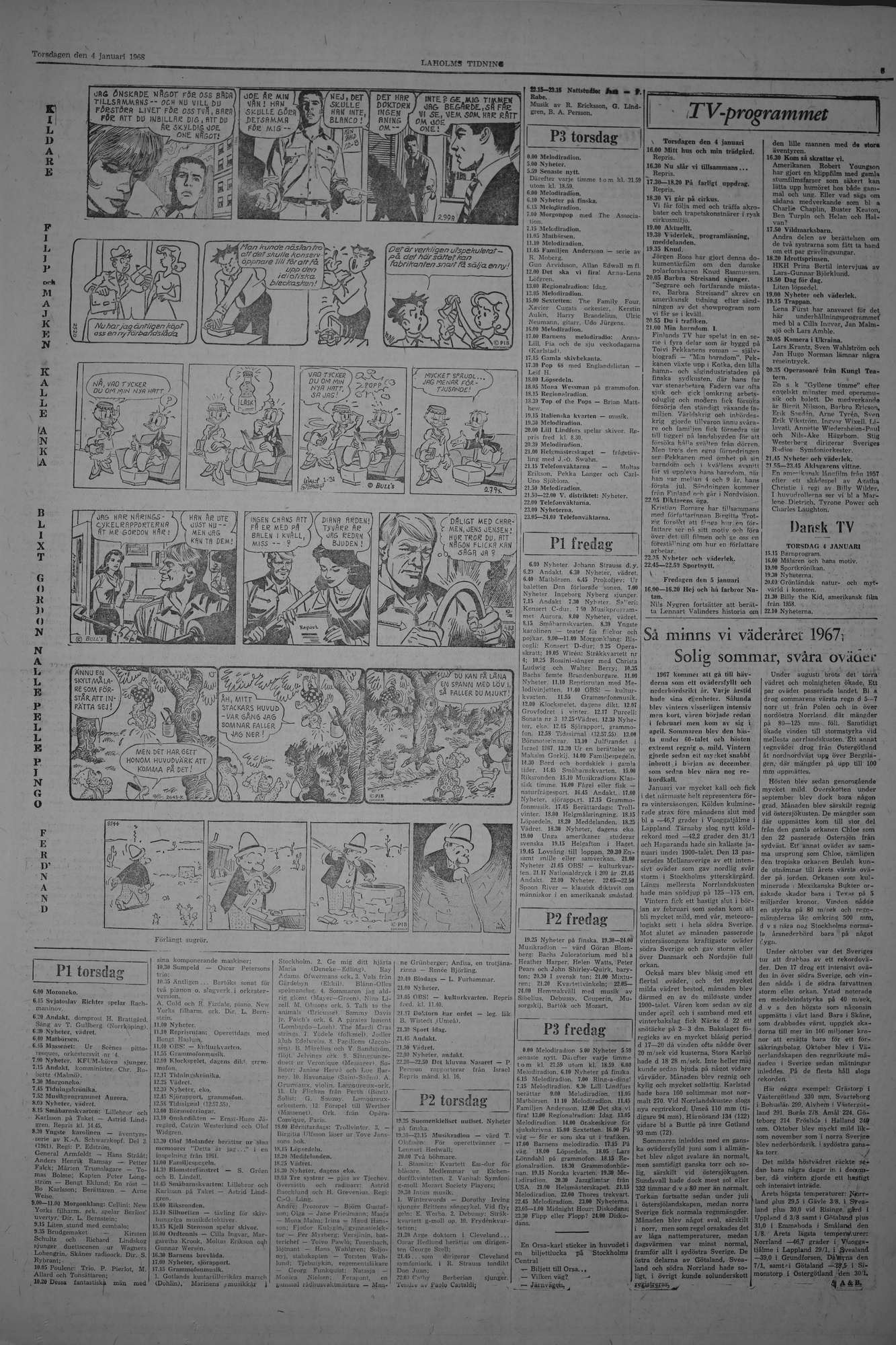 Laholms Tidning Torsdag 4 januari 1968, sida 5