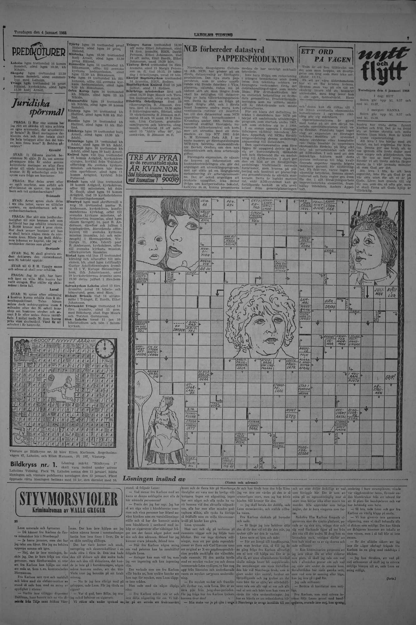 Laholms Tidning Torsdag 4 januari 1968, sida 7