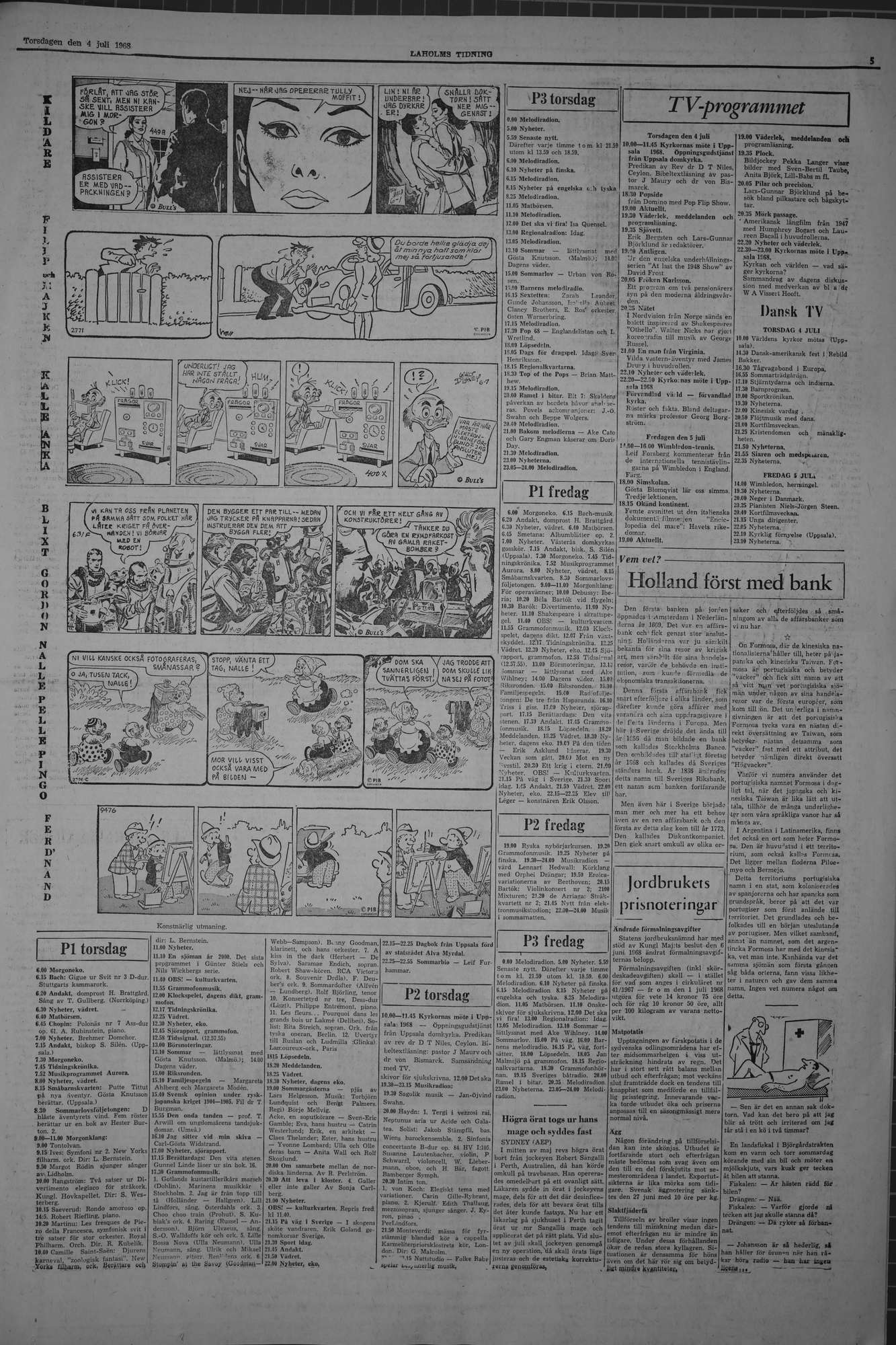 Laholms Tidning Torsdag 4 juli 1968, sida 5