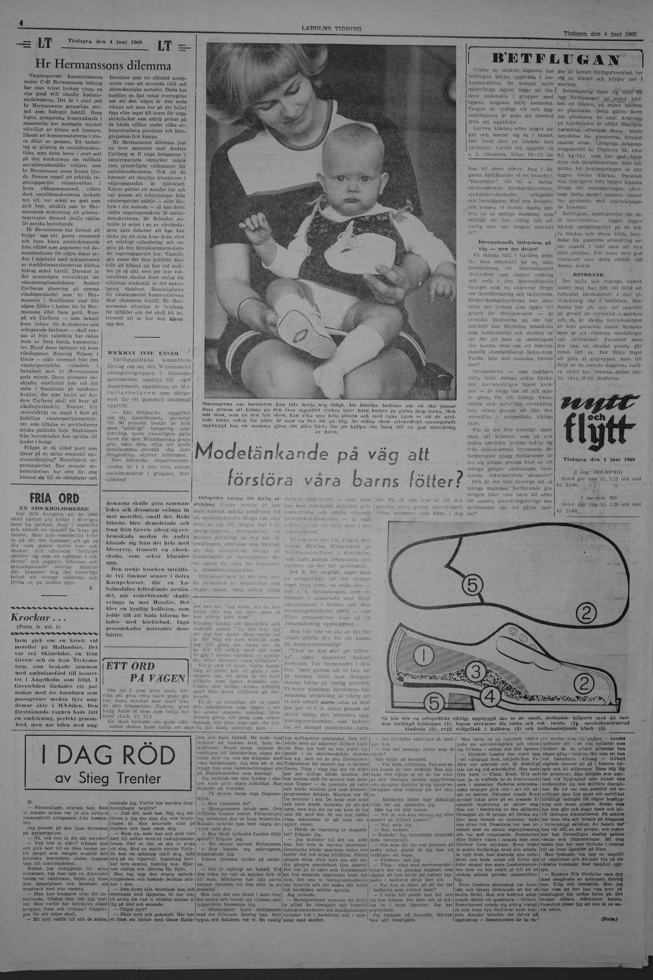 Laholms Tidning Tisdag 4 juni 1968, sida 4