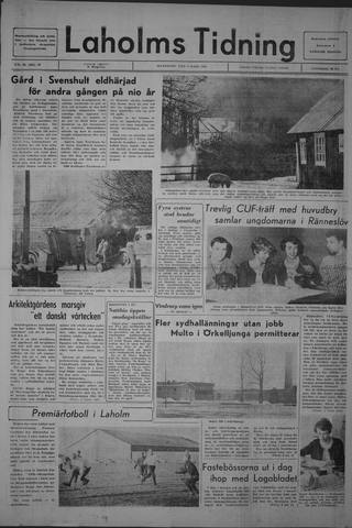 Förstasidan, Måndag 4 mars 1968