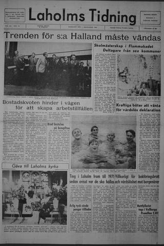 Förstasidan, Onsdag 4 september 1968