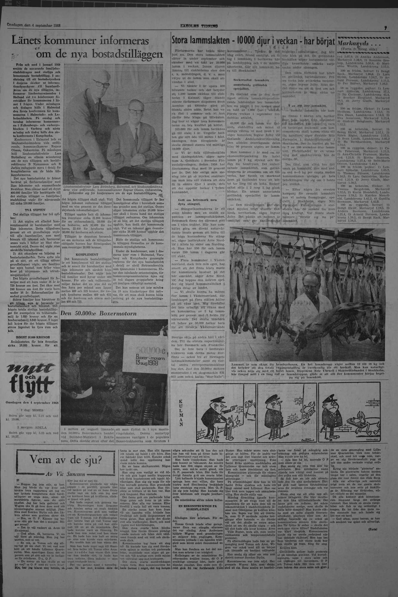 Laholms Tidning Onsdag 4 september 1968, sida 7