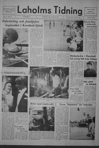 Förstasidan, Måndag 5 augusti 1968