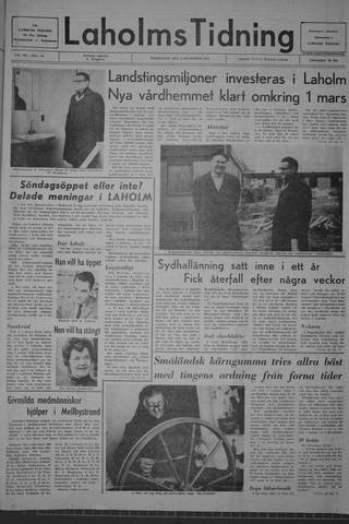 Förstasidan, Torsdag 5 december 1968