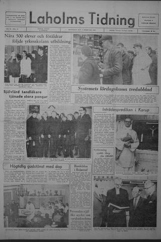 Förstasidan, Måndag 5 februari 1968