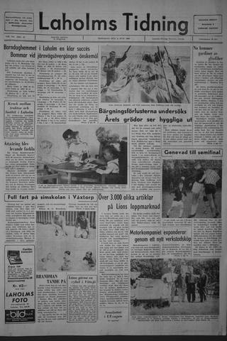 Förstasidan, Fredag 5 juli 1968