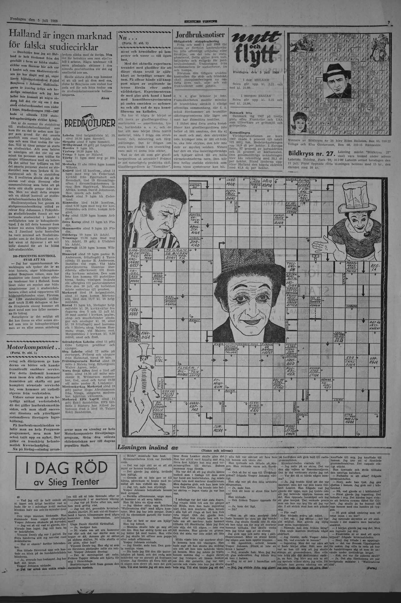 Laholms Tidning Fredag 5 juli 1968, sida 7