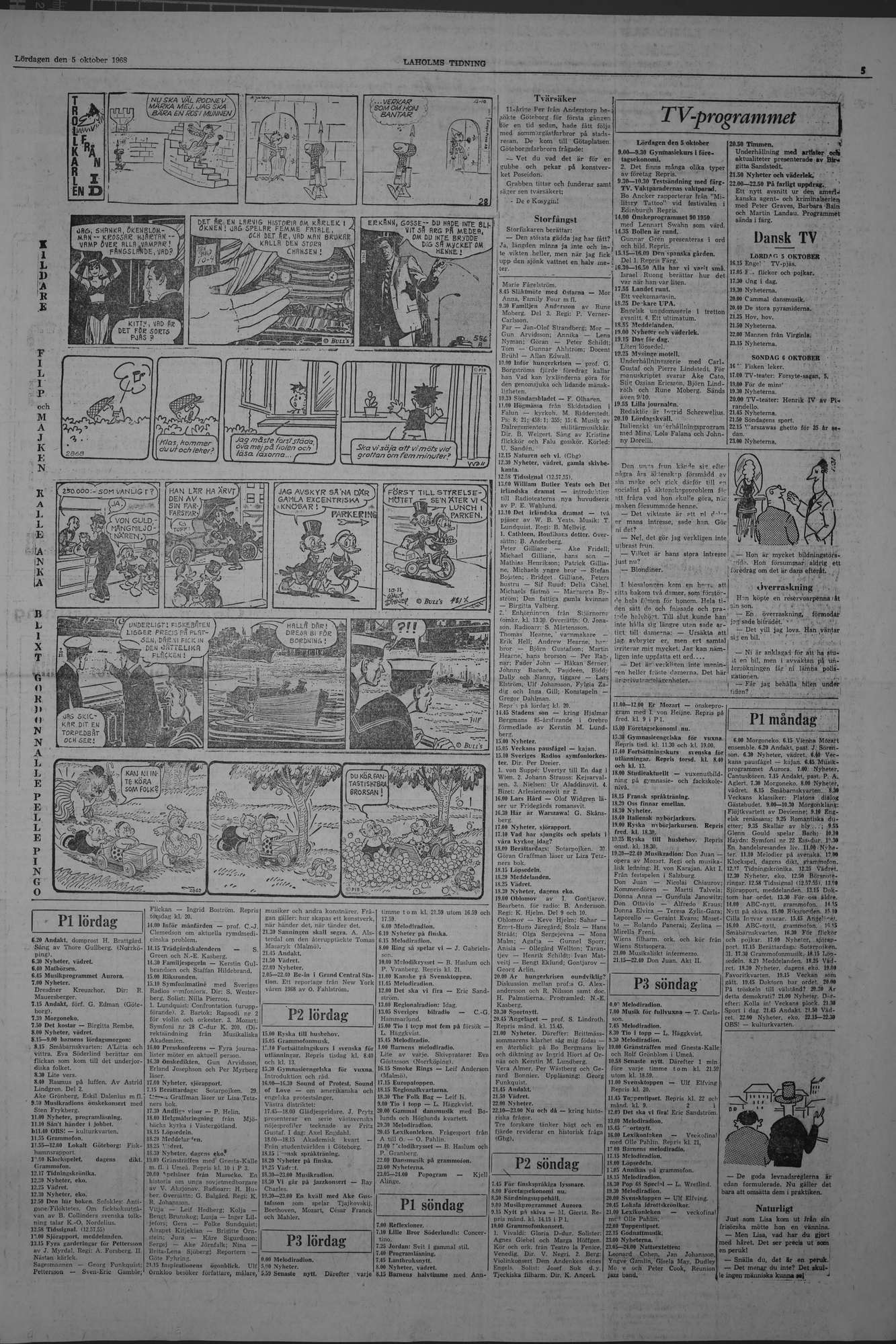 Laholms Tidning Lördag 5 oktober 1968, sida 5