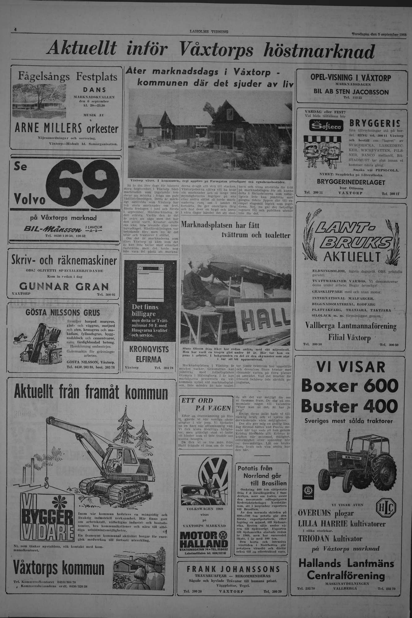 Laholms Tidning Torsdag 5 september 1968, sida 4