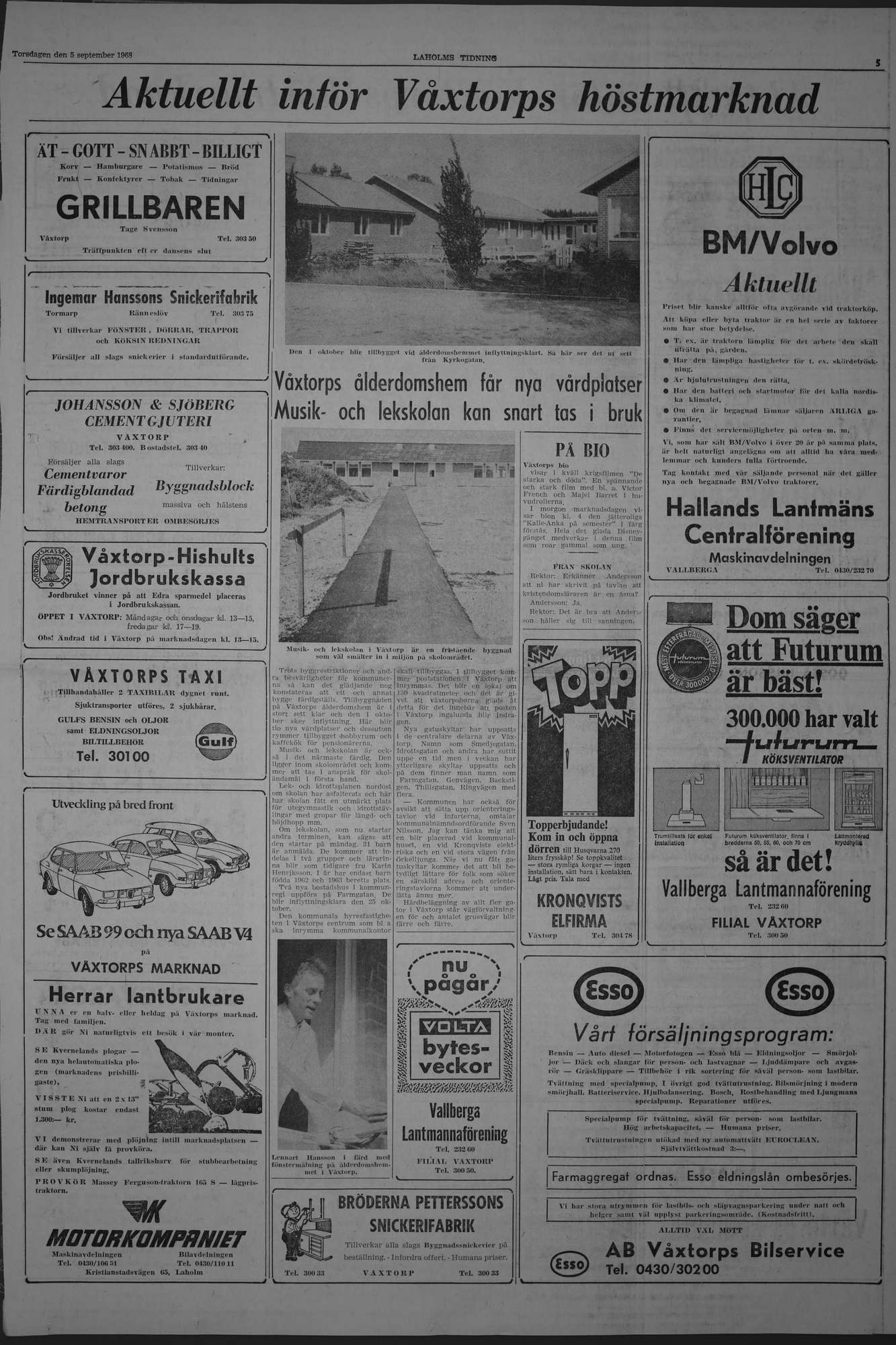 Laholms Tidning Torsdag 5 september 1968, sida 5