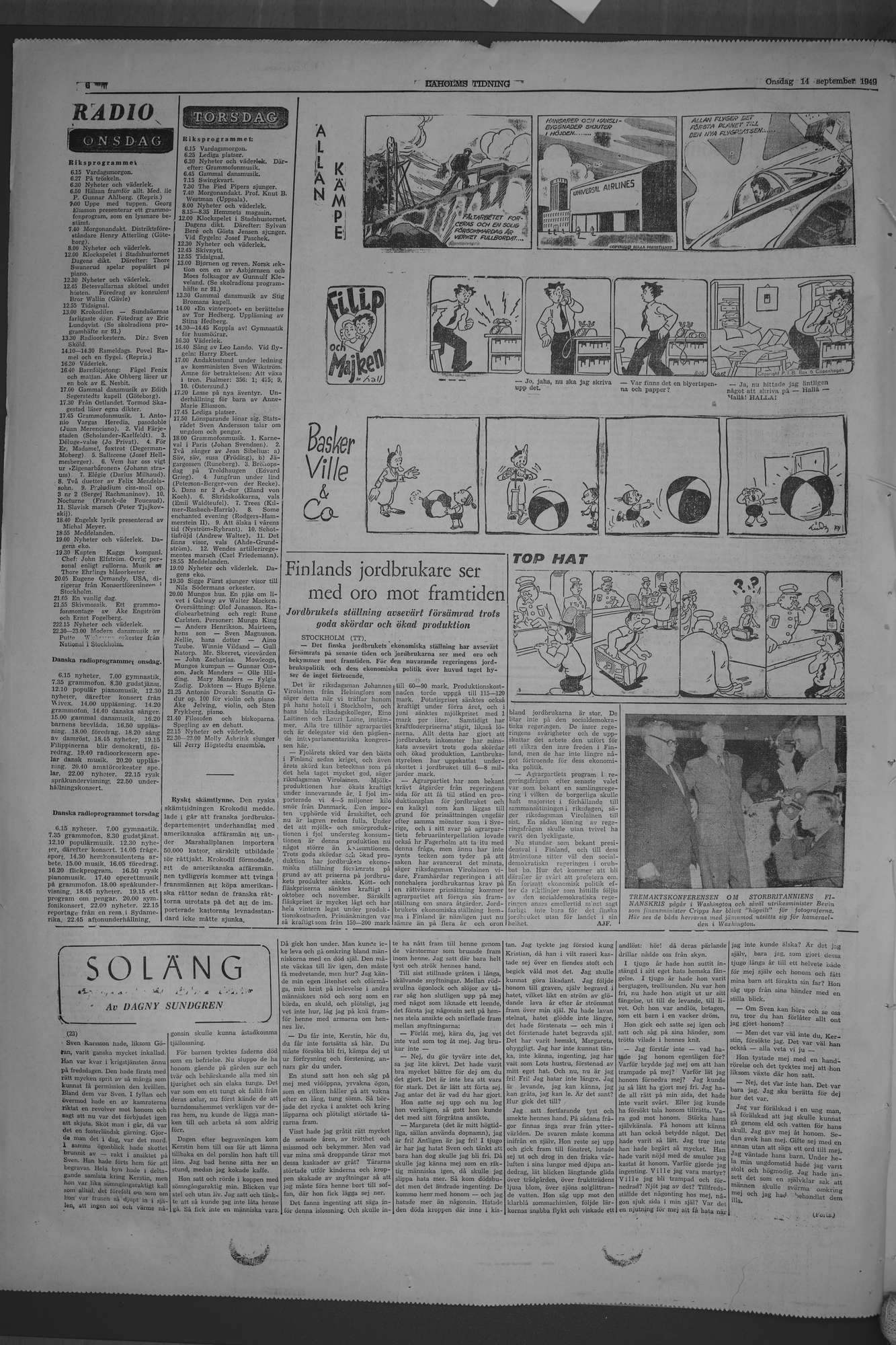 Laholms Tidning Onsdag 14 september 1949, sida 6