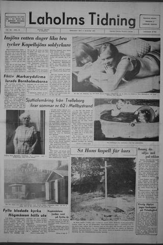 Förstasidan, Tisdag 6 augusti 1968