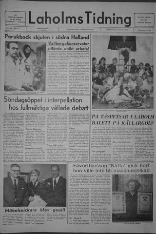 Förstasidan, Fredag 6 december 1968