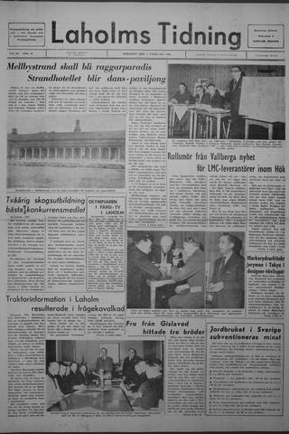 Förstasidan, Tisdag 6 februari 1968
