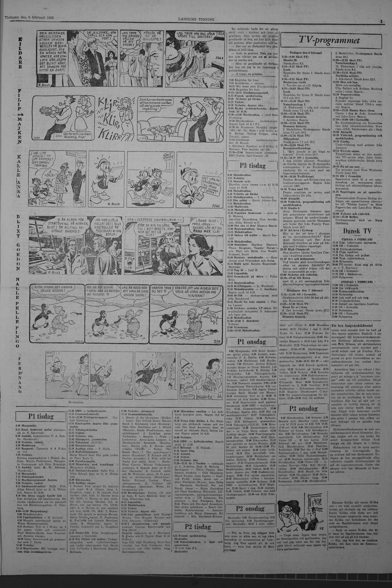 Laholms Tidning Tisdag 6 februari 1968, sida 5