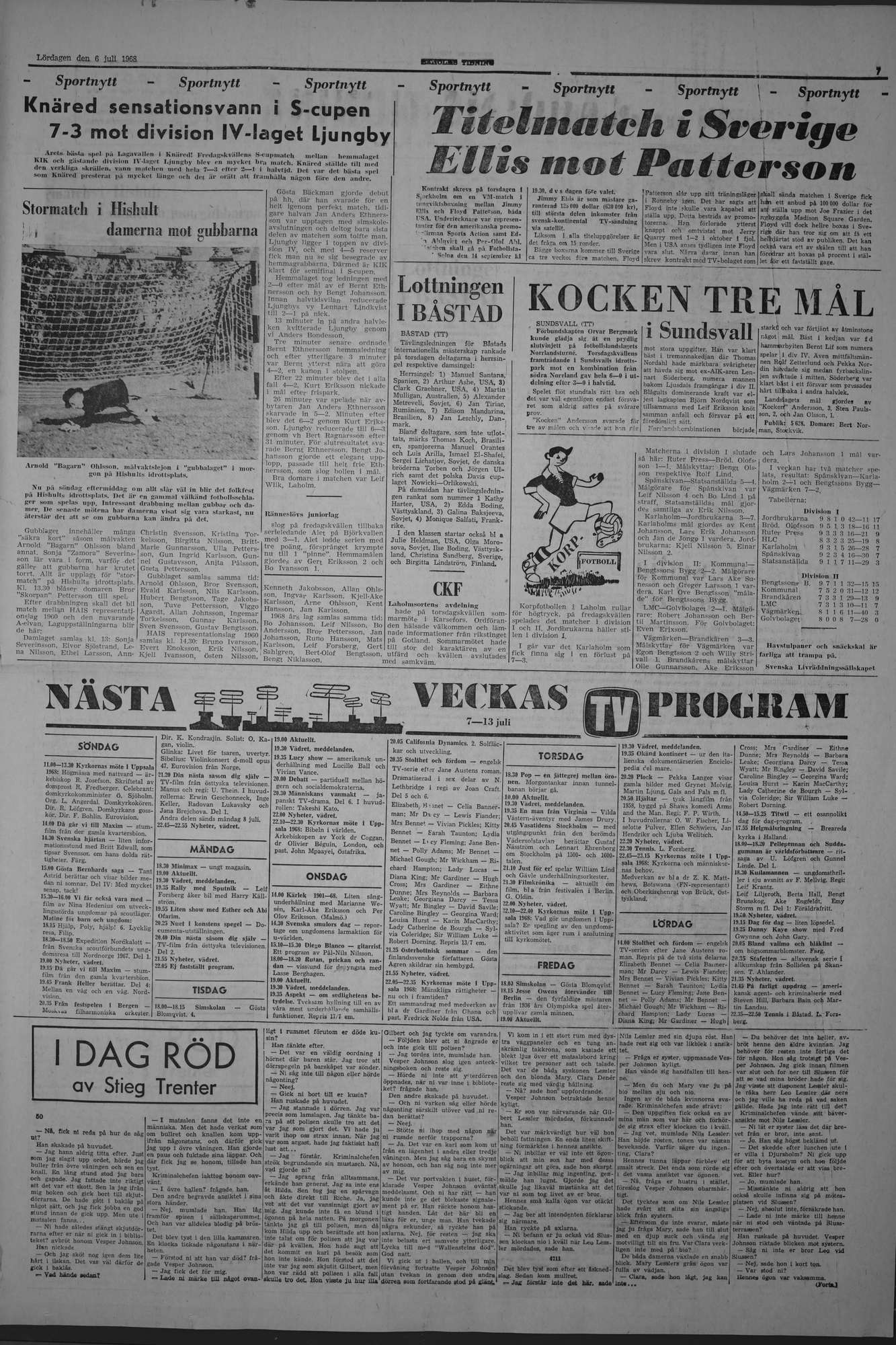 Laholms Tidning Lördag 6 juli 1968, sida 7