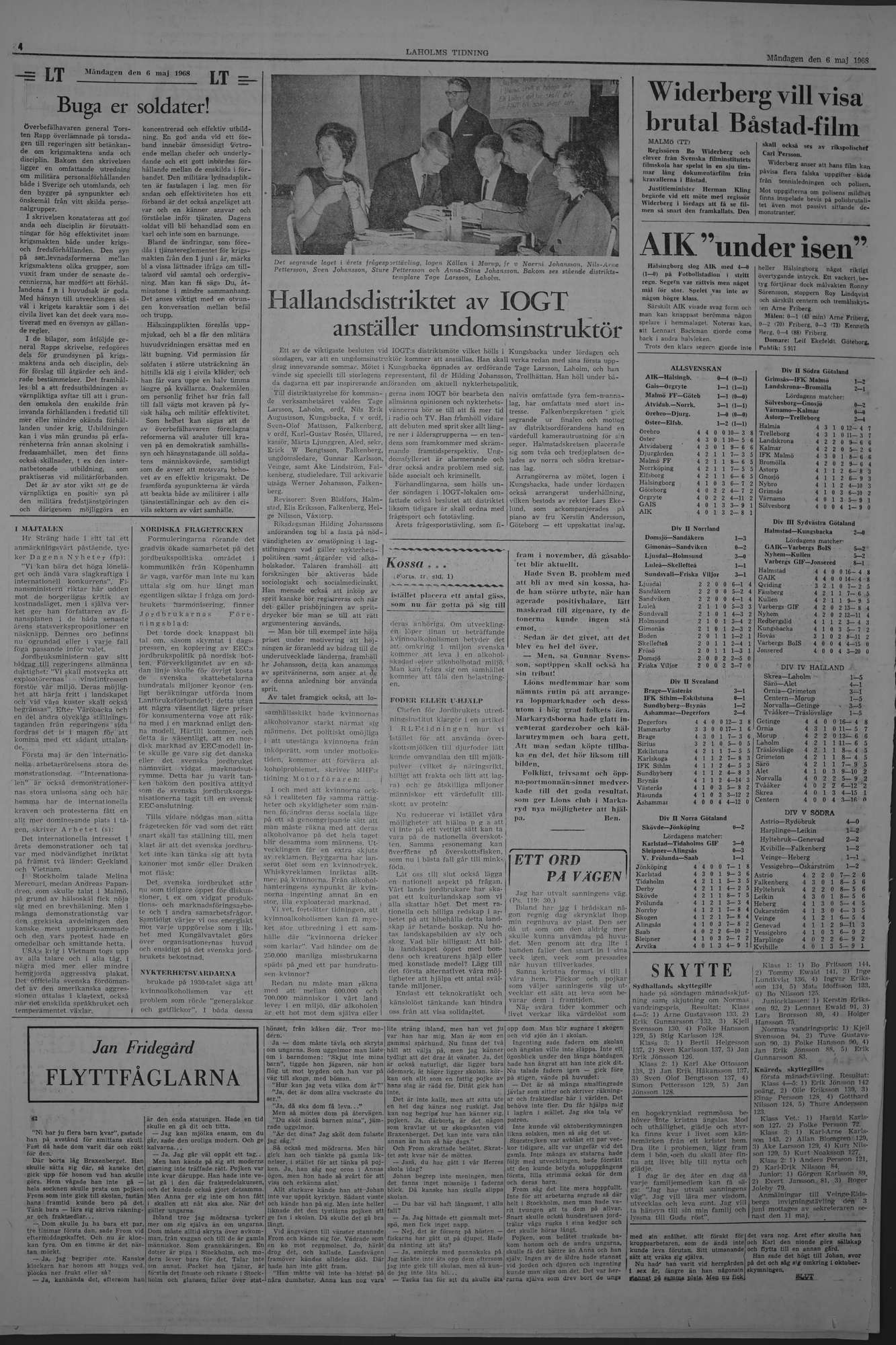 Laholms Tidning Måndag 6 maj 1968, sida 4