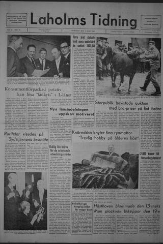 Förstasidan, Onsdag 6 mars 1968