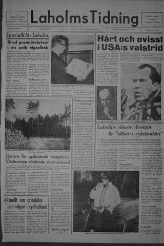 Förstasidan, Onsdag 6 november 1968