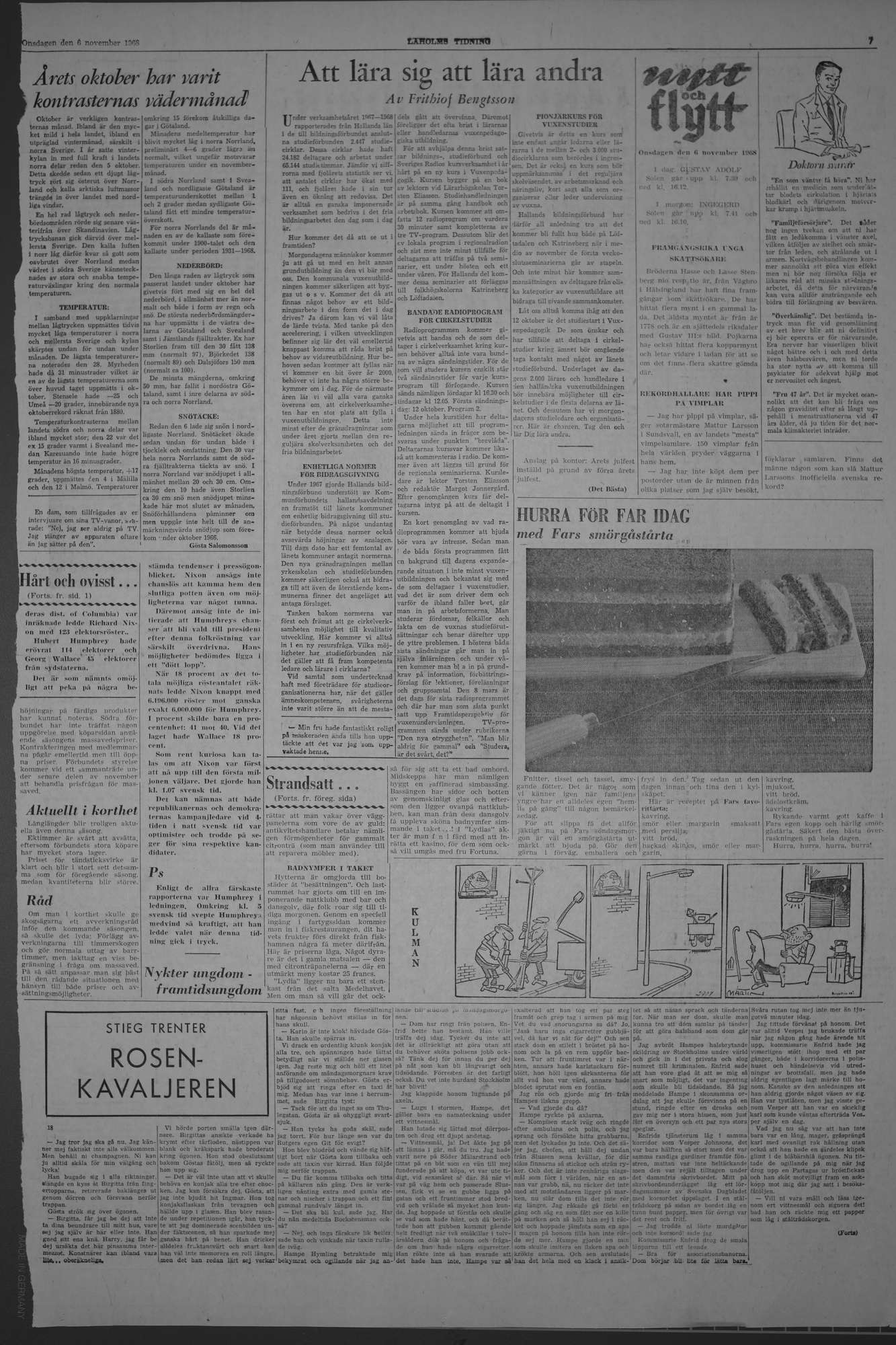 Laholms Tidning Onsdag 6 november 1968, sida 7