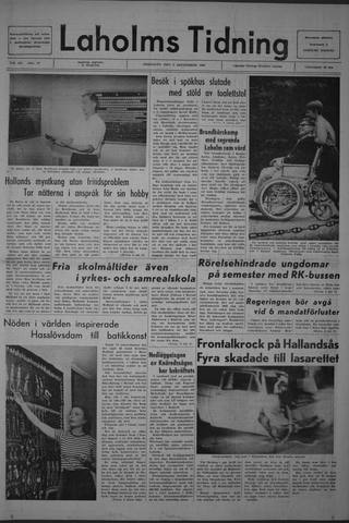 Förstasidan, Fredag 6 september 1968