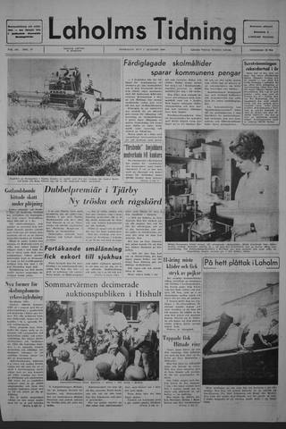 Förstasidan, Onsdag 7 augusti 1968