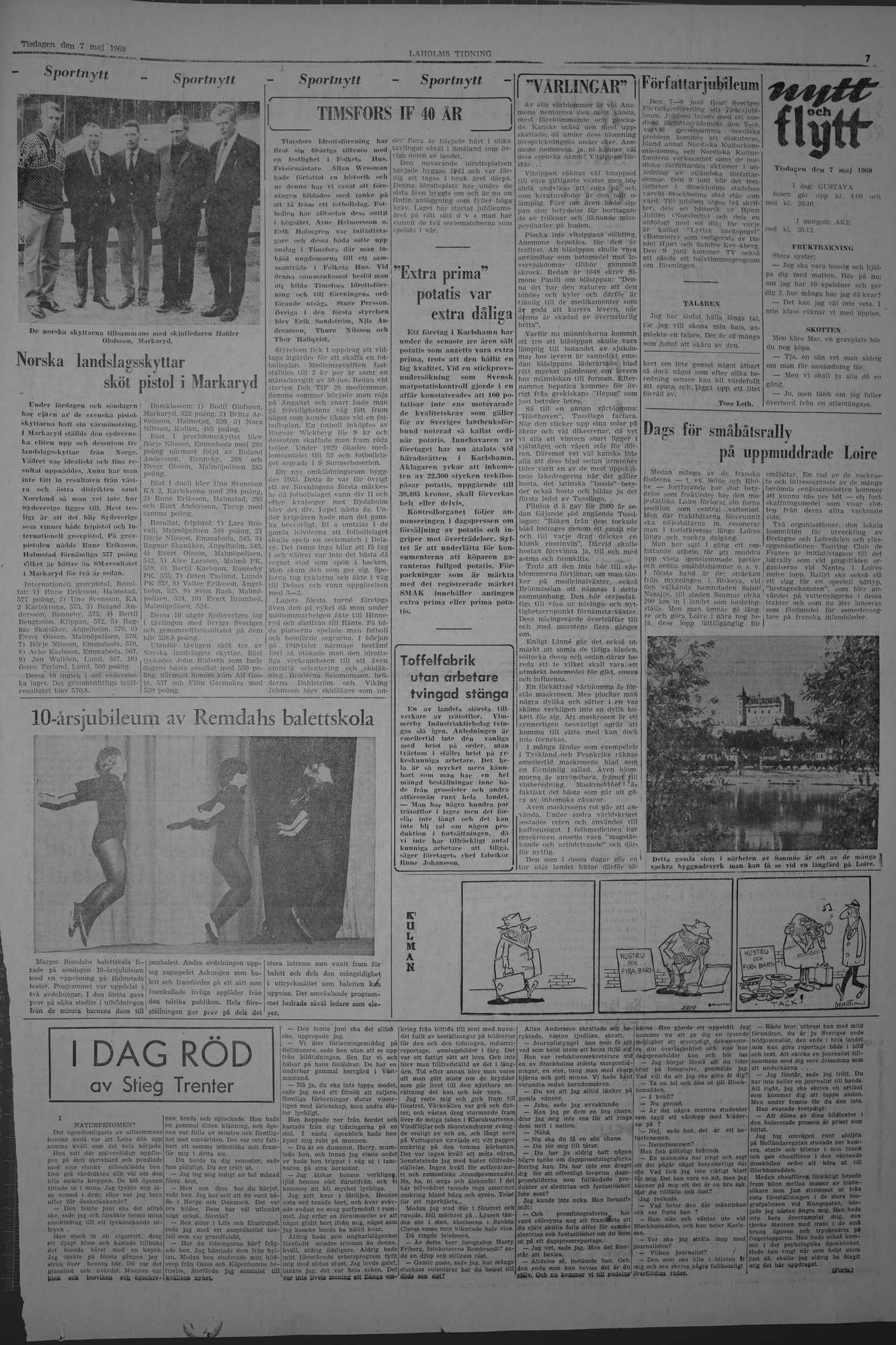 Laholms Tidning Tisdag 7 maj 1968, sida 7
