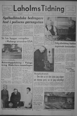 Förstasidan, Torsdag 7 november 1968