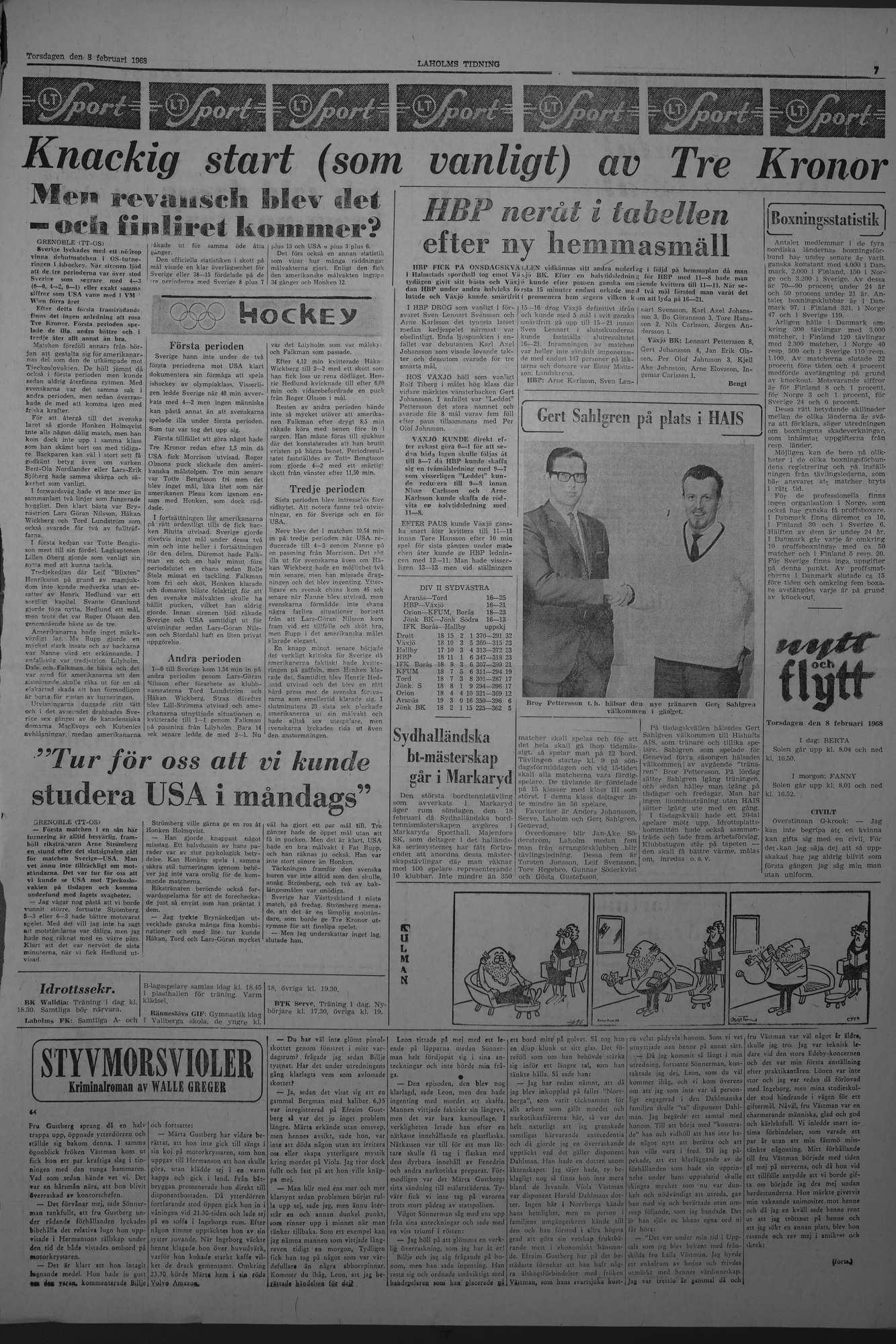 Laholms Tidning Torsdag 8 februari 1968, sida 7