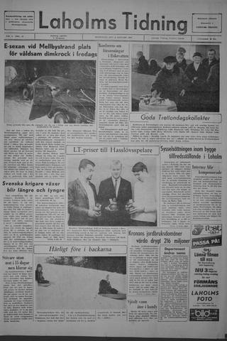 Förstasidan, Måndag 8 januari 1968
