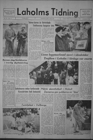 Förstasidan, Måndag 8 juli 1968