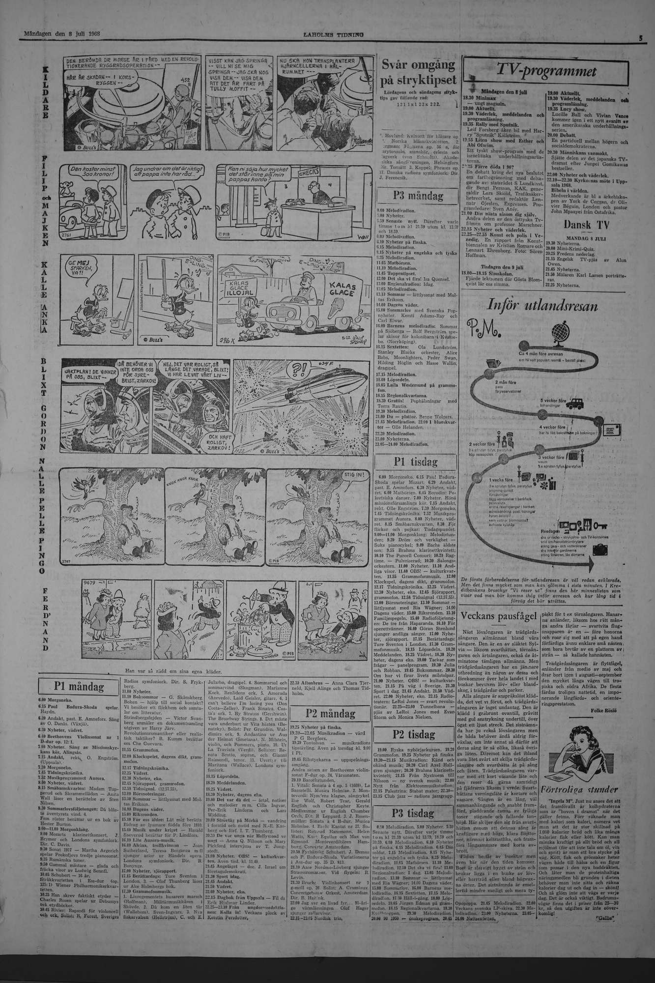 Laholms Tidning Måndag 8 juli 1968, sida 5