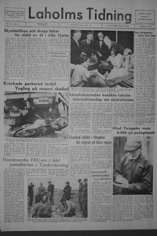Förstasidan, Onsdag 8 maj 1968
