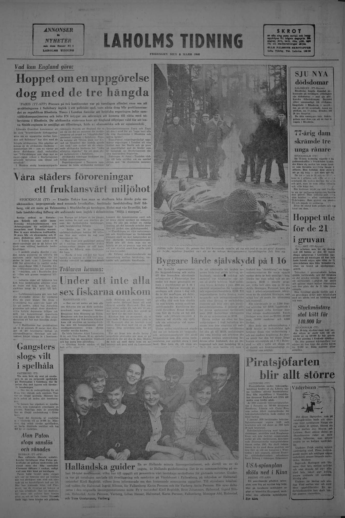 Laholms Tidning Fredag 8 mars 1968, sida 8