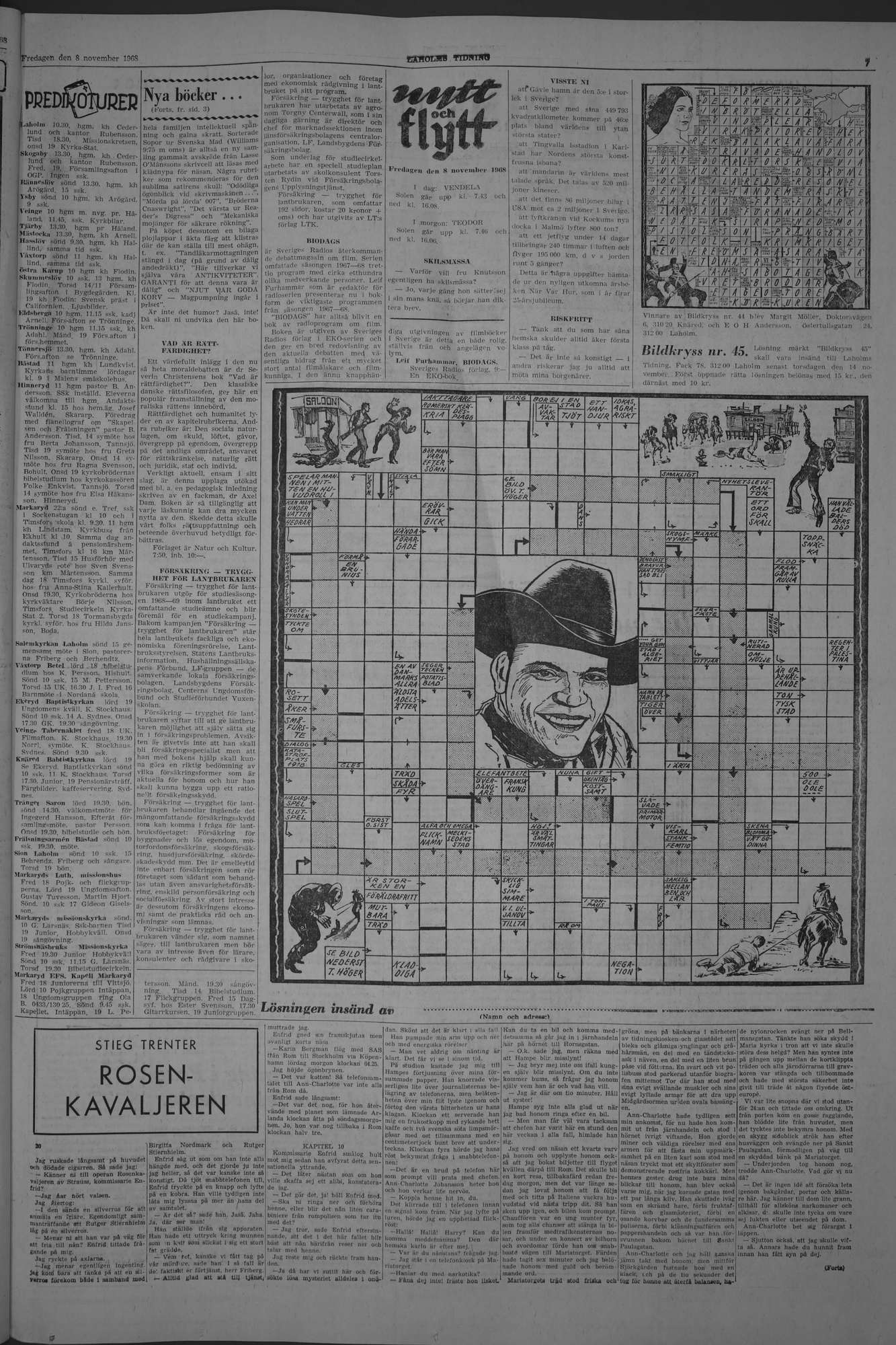 Laholms Tidning Fredag 8 november 1968, sida 7