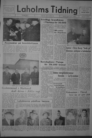 Förstasidan, Tisdag 9 april 1968