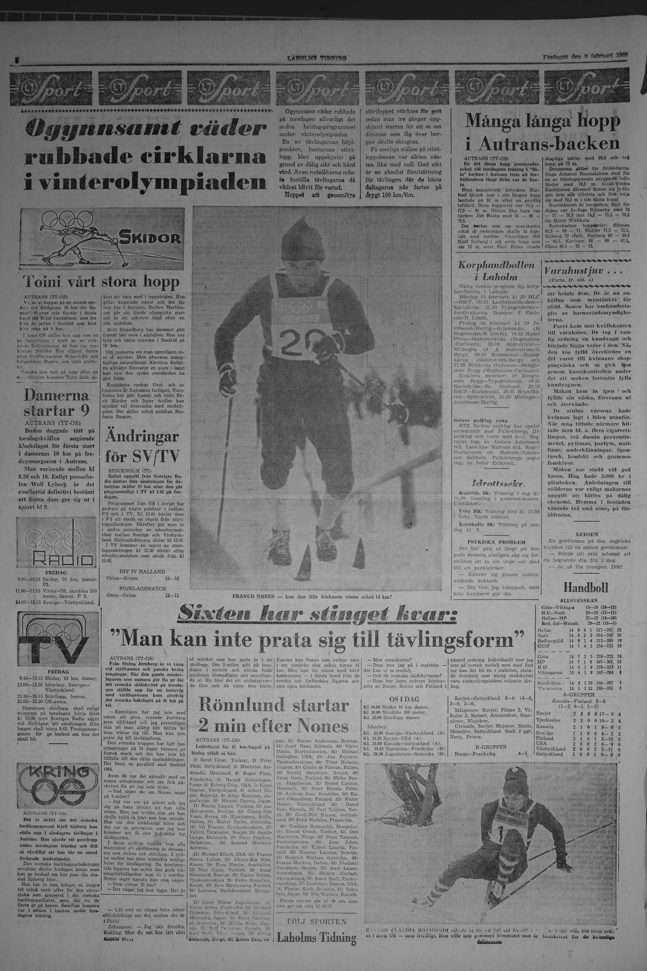 Laholms Tidning Fredag 9 februari 1968, sida 6