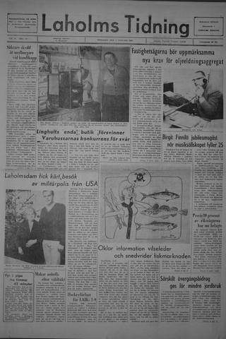 Förstasidan, Tisdag 9 januari 1968