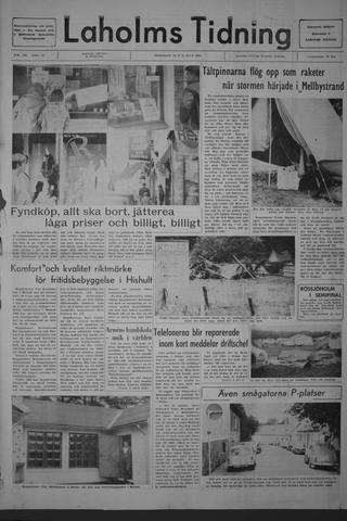 Förstasidan, Tisdag 9 juli 1968