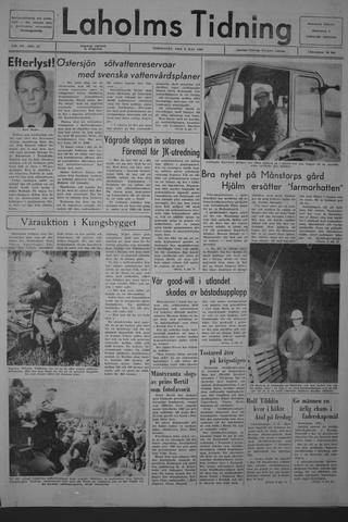 Förstasidan, Torsdag 9 maj 1968